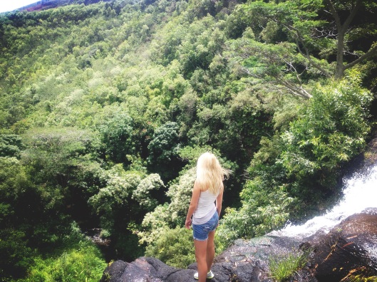 Natalie Grinnell Kauai Travel Blog World Travel Hawaii Hiking Spots Cliff Diving 
